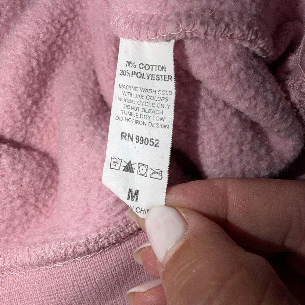 Glossier Original Pink Hoodie Sz M Long Sleeve‎  Make Up Skin Care - Picture 6 of 11